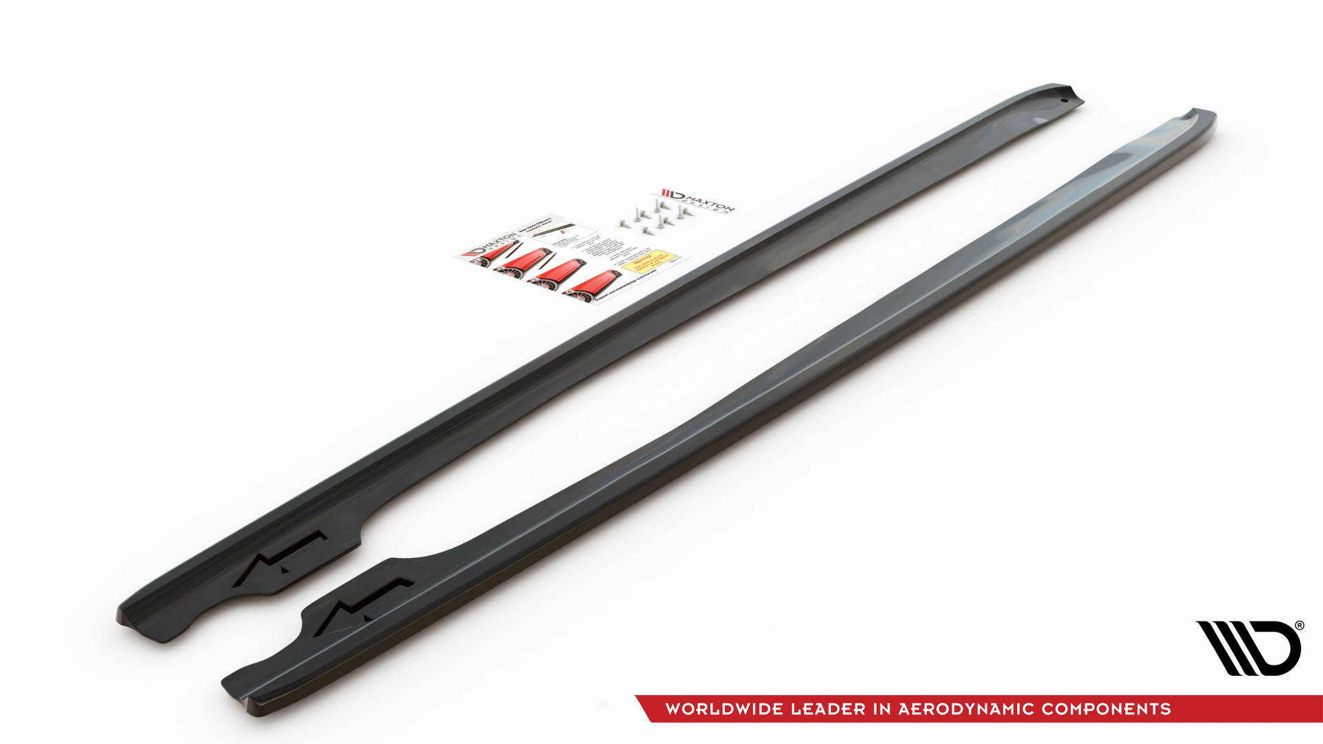 Street+ Seitenschweller Leisten V.2 passend für BMW 3er Coupe M-Paket E46 schwarz Hochglanz