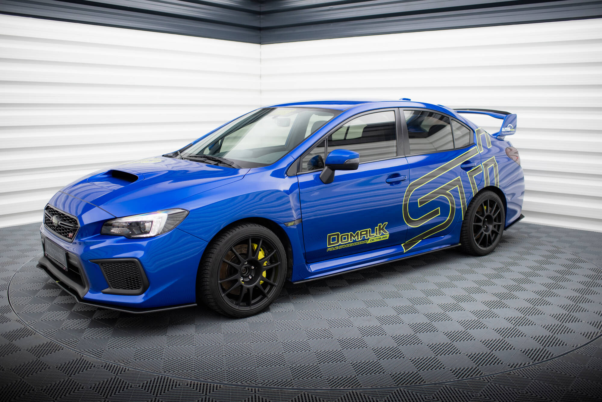 Street Pro Seitenschweller Leisten passend für Subaru WRX STI Mk1 rot