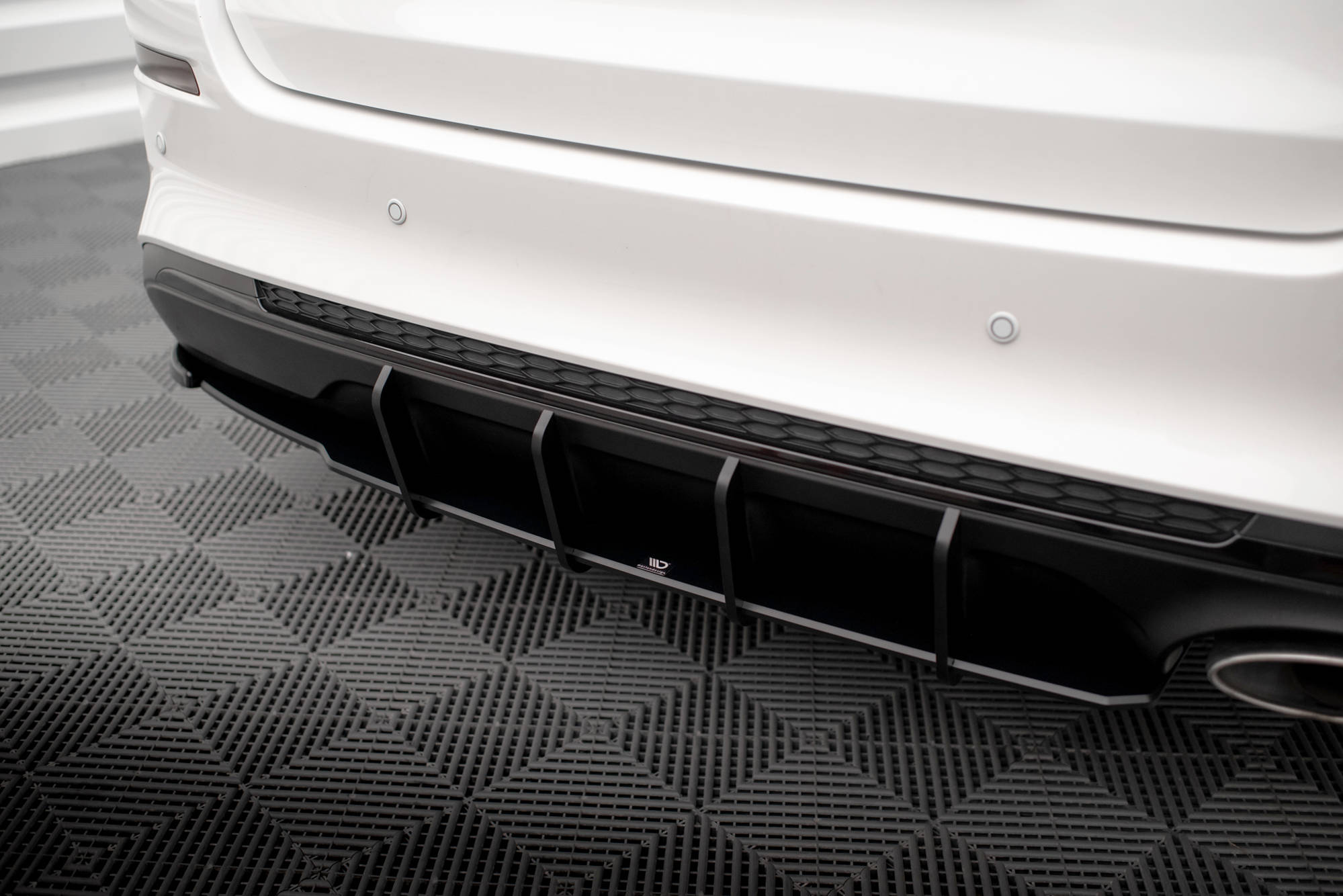 Street Pro Heckschürze Heck Ansatz Diffusor passend für Kia Optima Mk4 FL rot