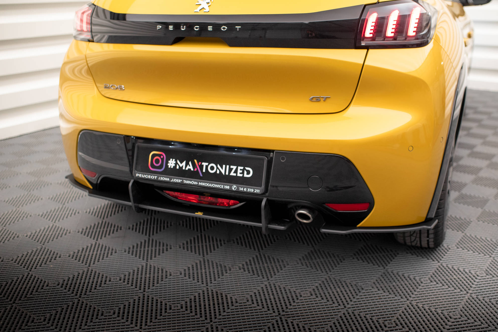 Street Pro Heck Ansatz Flaps passend für Peugeot 208 GT Mk2