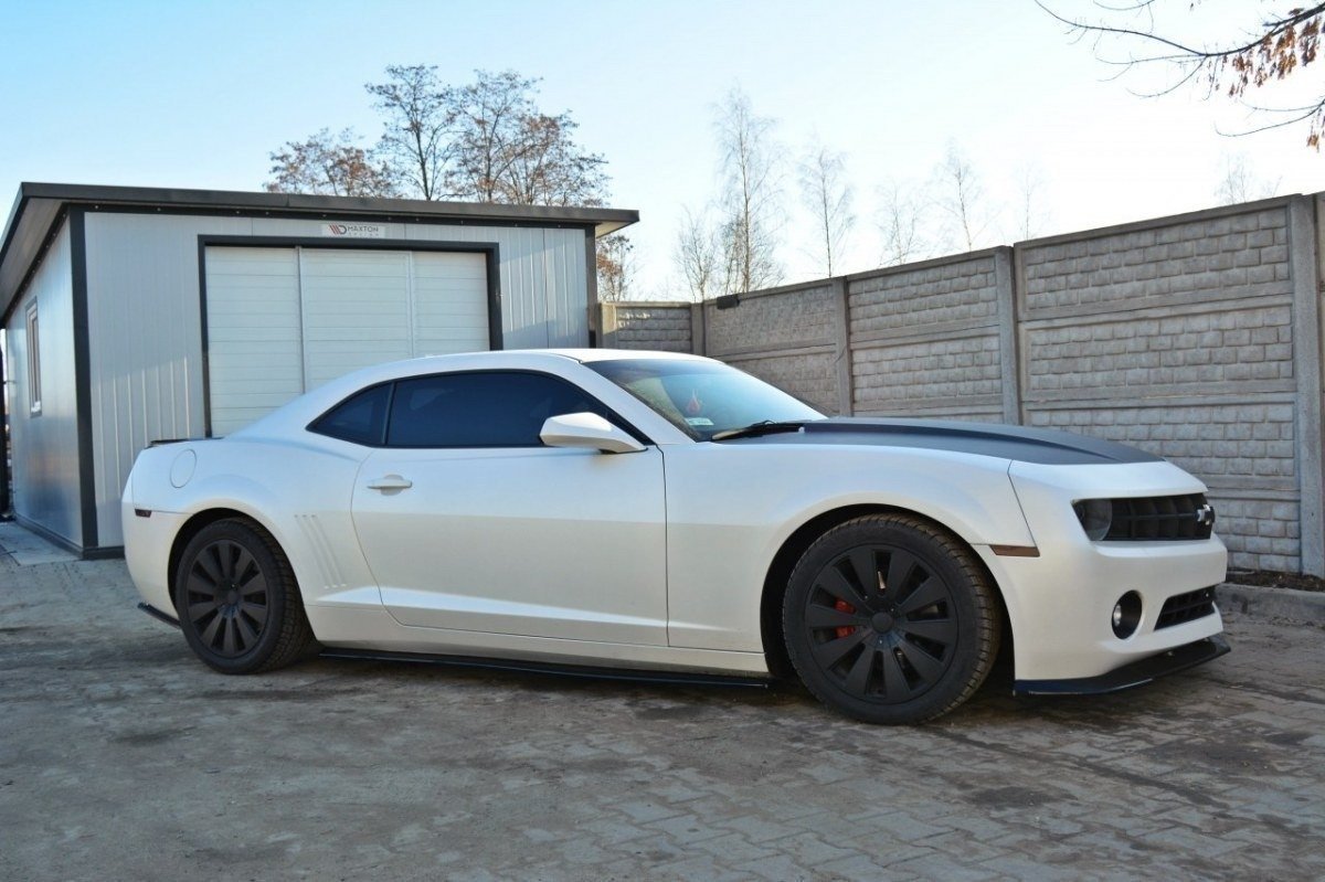 Street+ Seitenschweller Leisten passend für Chevrolet Camaro V SS - US EU VERSION vor FL Carbon Look