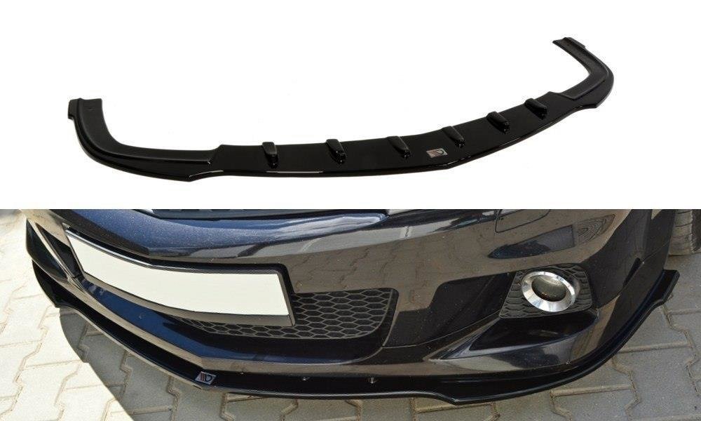 Street+ Spoilerlippe Front Ansatz passend für Opel Astra H passend für OPC / VXR schwarz Hochglanz