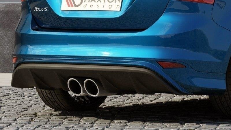 Street+ Heck Ansatz Diffusor passend für Ford Focus ST Mk3 RS Look schwarz Hochglanz
