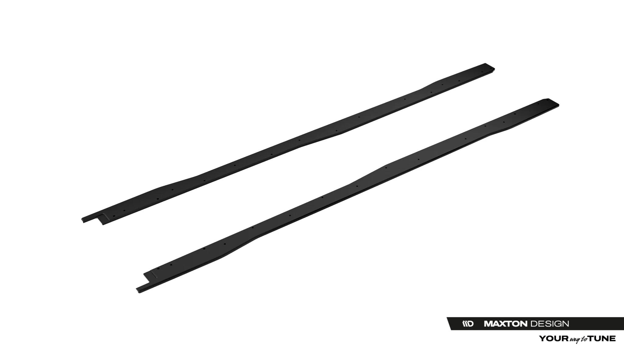 Seitenschweller Ansatz Paar passend für Toyota GR Yaris Mk4 Facelift schwarz matt