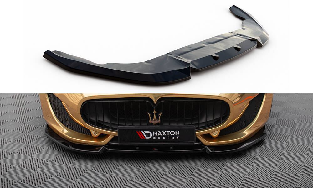 Frontlippe V.2 passend für Maserati Granturismo Mk1 FL schwarz Hochglanz