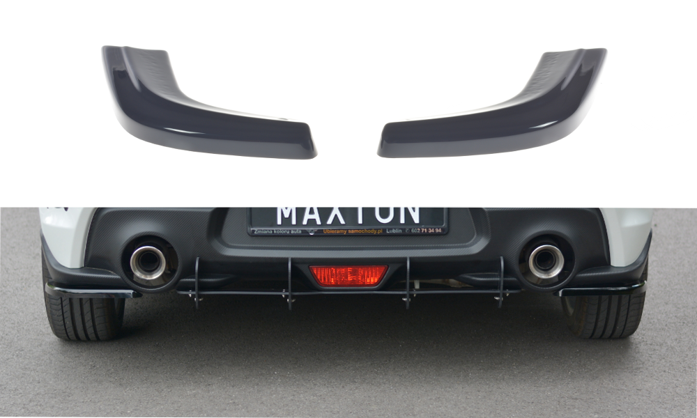 Heck Ansatz Flaps Diffusor für Suzuki Swift Mk6 schwarz Hochglanz