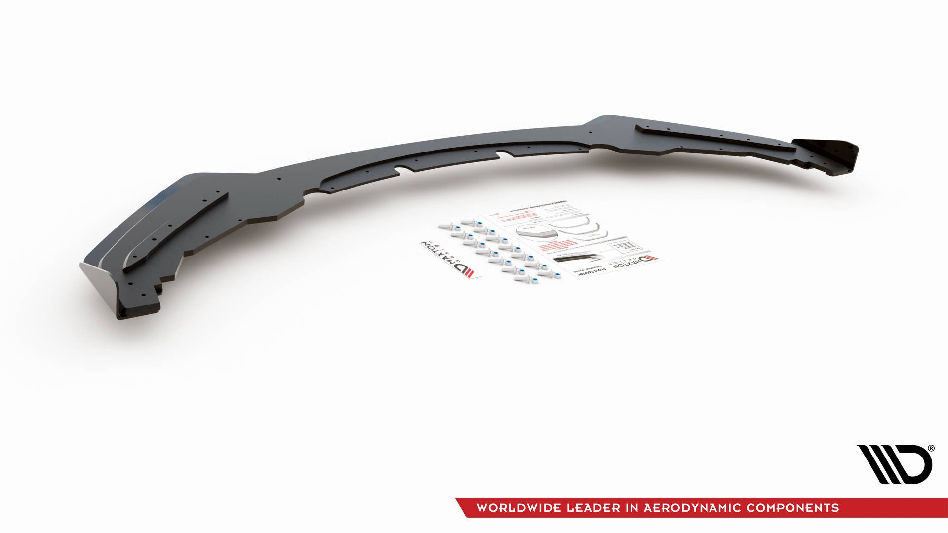 Street Pro Spoilerlippe Front Ansatz passend für BMW M135i F20 rot+ Hochglanz Flaps