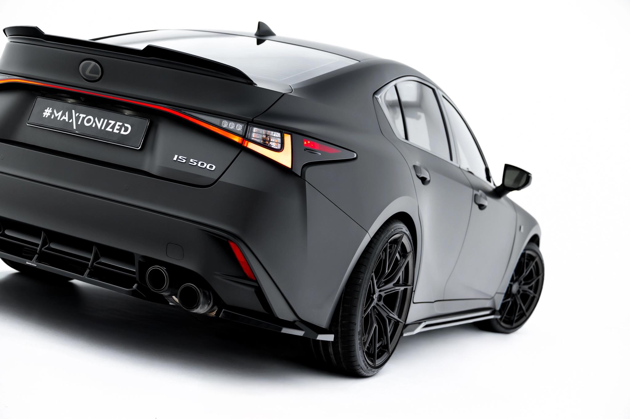 Diffusor Flaps passend für Lexus IS 500 Mk3 Facelift 2 XE30 schwarz Hochglanz
