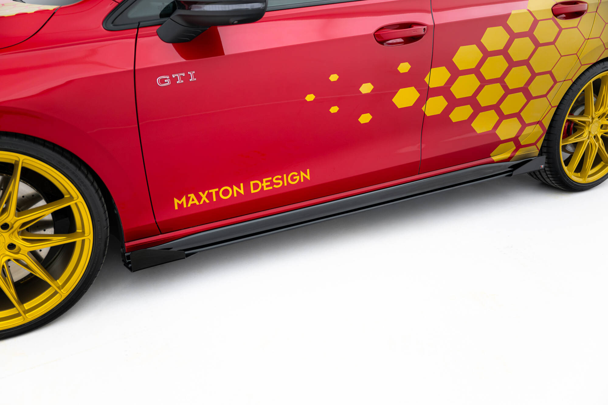 Seitenschweller Flaps passend für VW Golf GTI Clubsport Mk8 FL schwarz Hochglanz