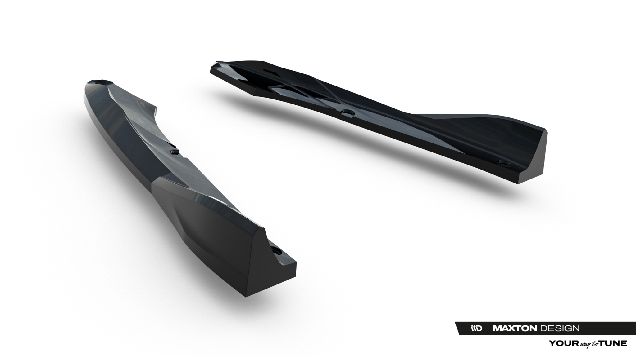 Diffusor Flaps V.6 passend für CUPRA Leon ST Mk1 FL schwarz Hochglanz