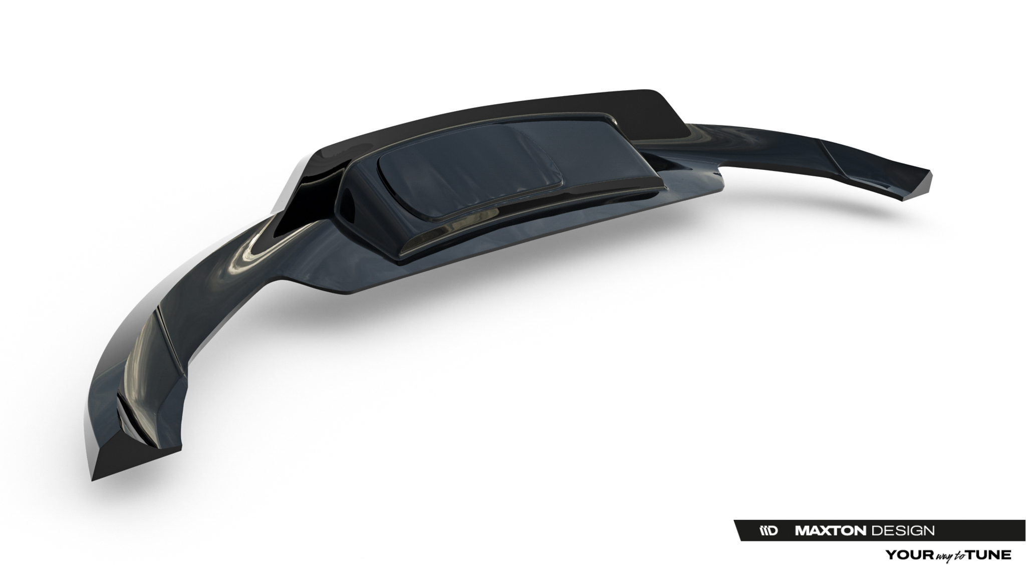 Diffusor Heckansatz passend für Land Rover Range Rover Evoque Dynamic Mk2 schwarz Hochglanz
