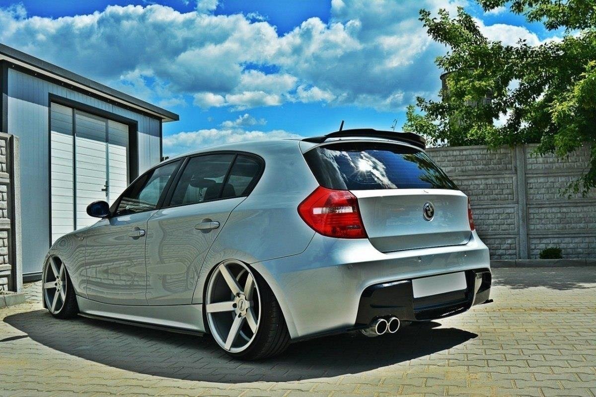Street+ Seitenschweller Leisten passend für BMW 1er E87 schwarz Hochglanz
