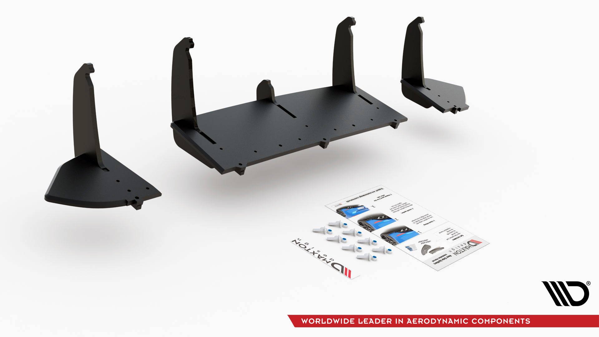 Street Pro Heckschürze Heck Ansatz Diffusor V.1 passend für Ford Focus RS Mk3