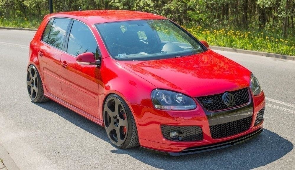 Street+ Spoilerlippe Front Ansatz passend für VW Golf 5 GTI für GTI 30TH Frontansatz schwarz Hochglanz
