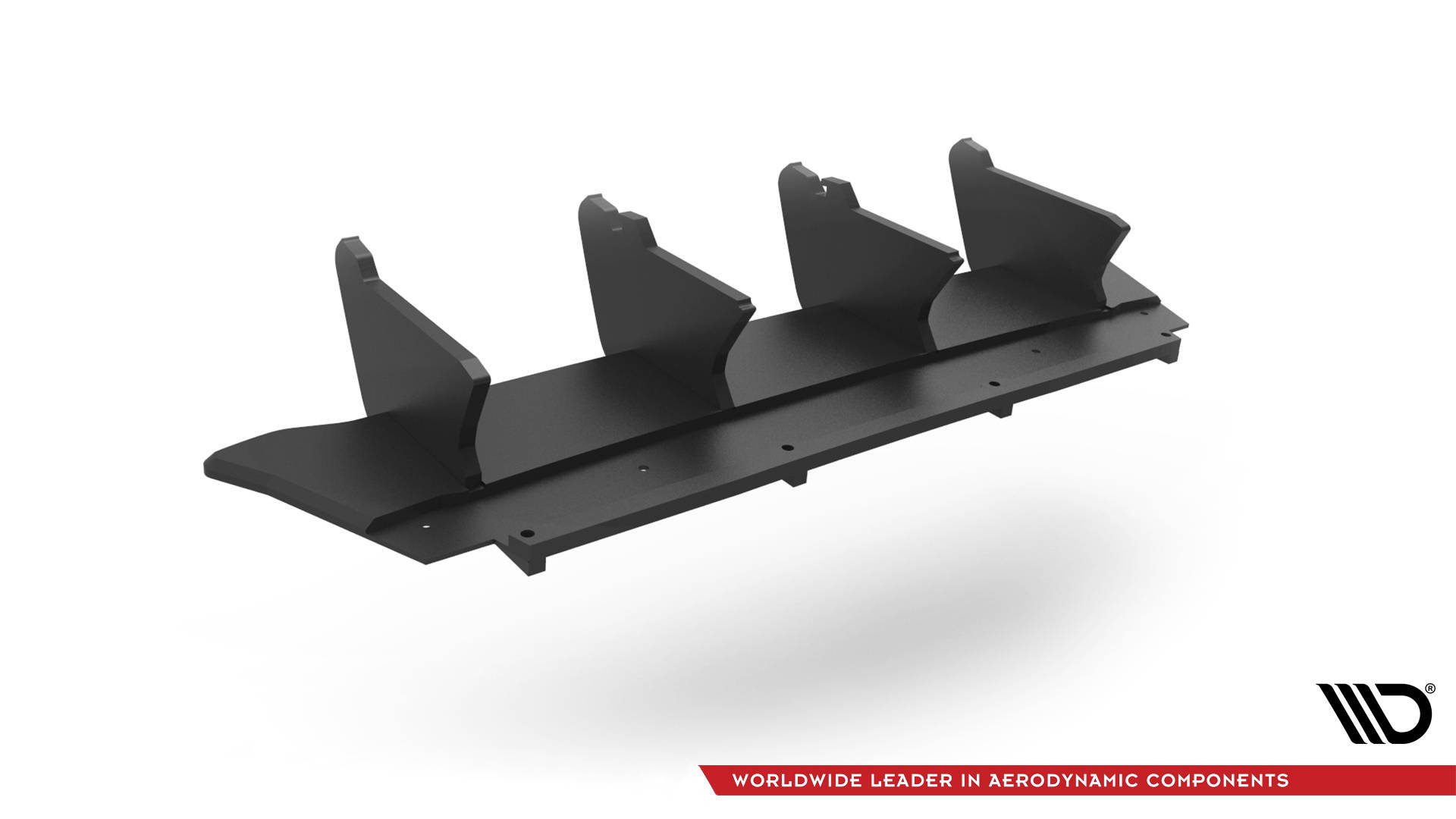 Street Pro Heckschürze Heck Ansatz Diffusor passend für Seat Leon FR ST Mk4 schwarz-rot