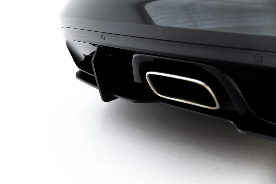Heckansatz Diffusor passend für Jaguar F-Type X152 Facelift 2 roter Kern