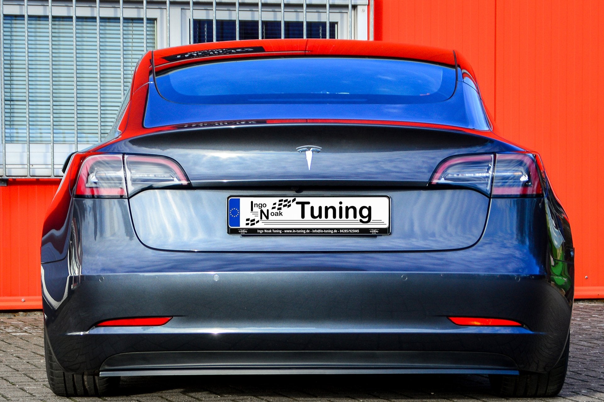 CUP Heckspoilerlippe für Tesla Model 3 ab Bj. 2017- Schwarz Matt