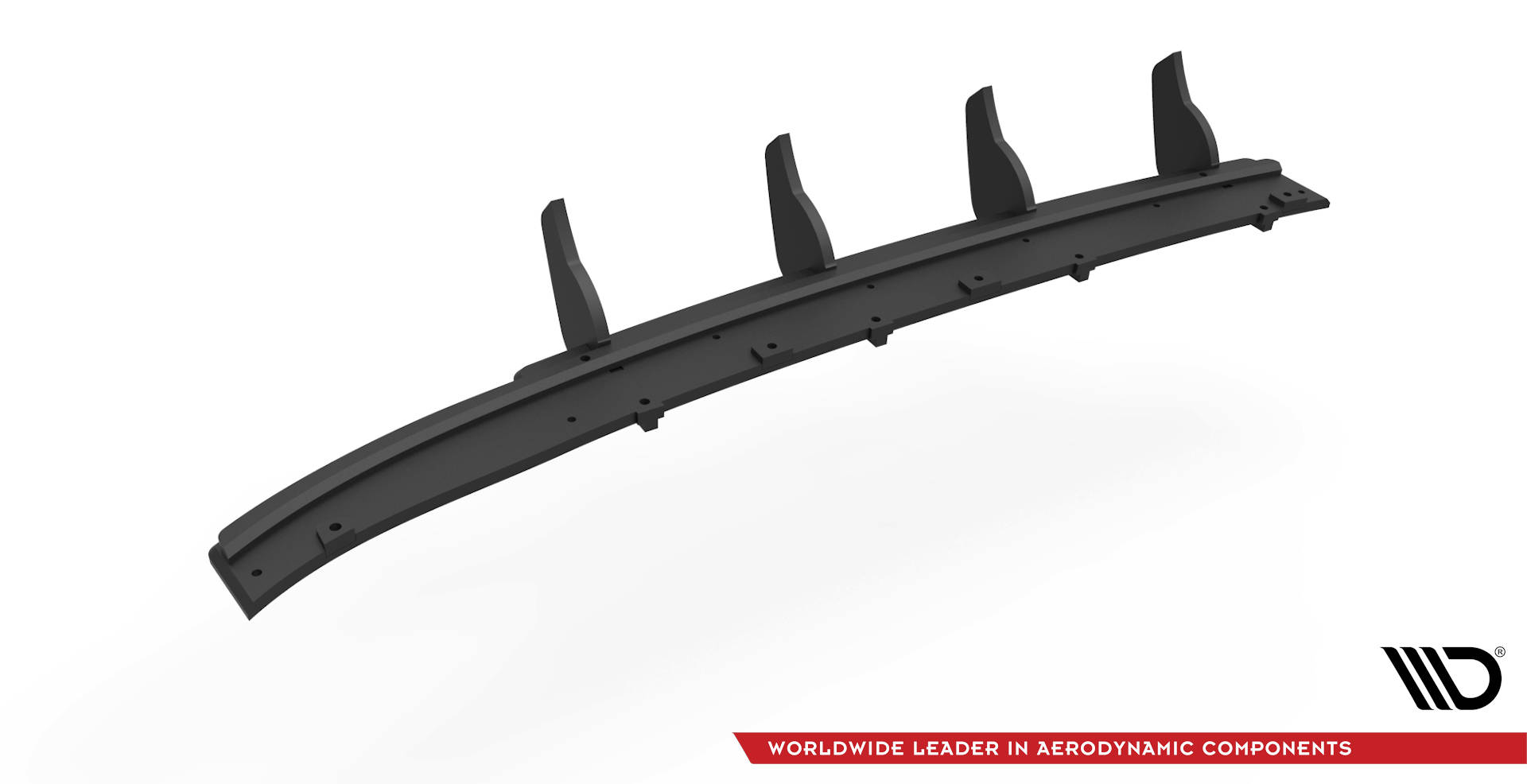 Street Pro Heckschürze Heck Ansatz Diffusor passend für Seat Leon FR Sportstourer Mk3 schwarz-rot