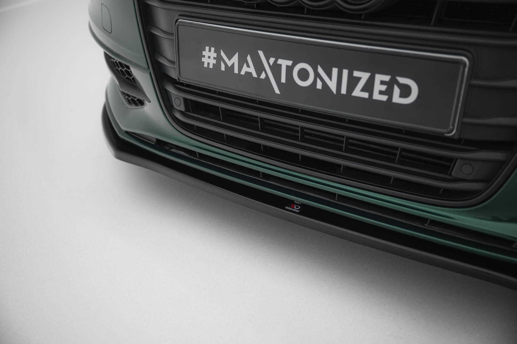 Street+ Spoilerlippe Front Ansatz V.1 passend für Audi S6 / A6 S-Line C7 schwarz Hochglanz
