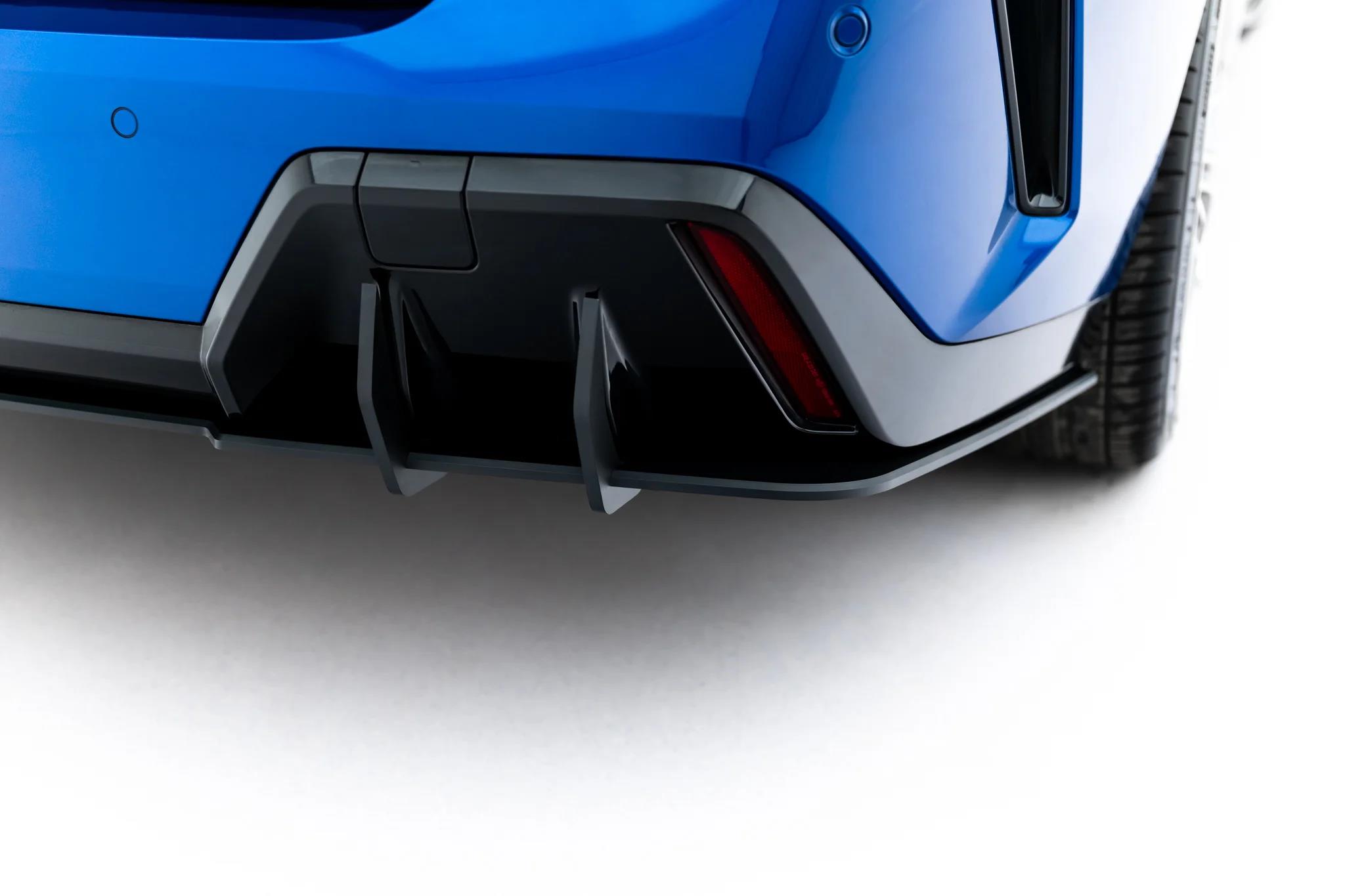 Heckansatz Diffusor passend für BMW 2 M-Paket Gran Coupe F74 roter Kern