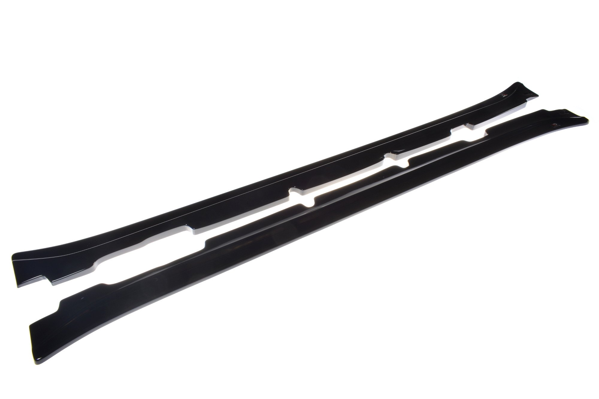 Seitenschweller Ansatz Paar passend für Maserati Quattroporte Mk5 FL schwarz Hochglanz