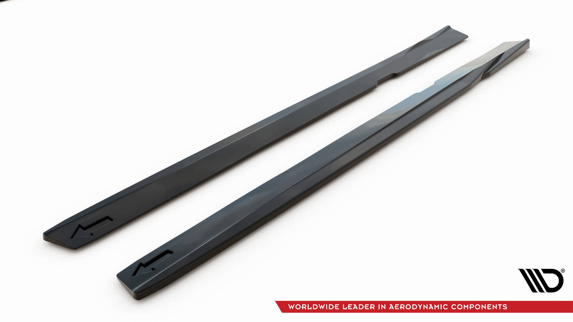 Street+ Seitenschweller Leisten V.1 passend für Volvo S60/V60 R-Design Mk3 schwarz Hochglanz