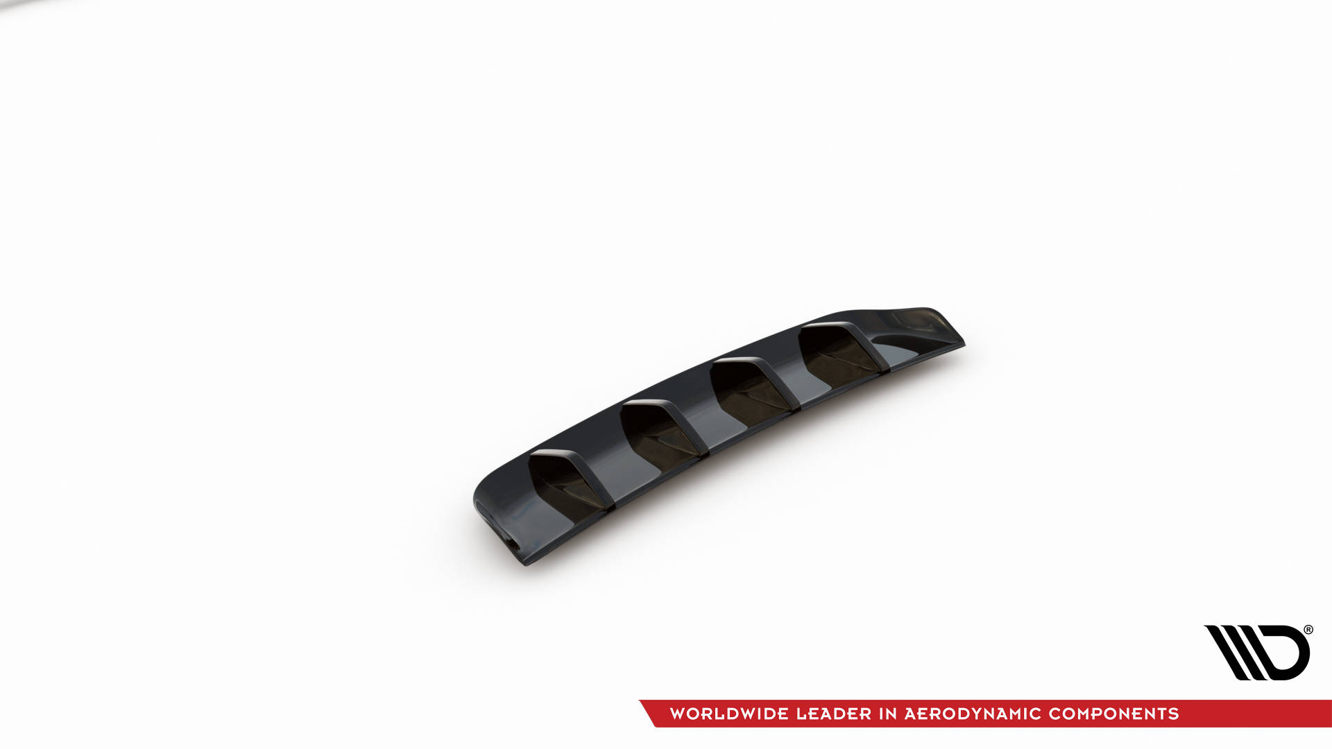 Street+ Heck Ansatz Diffusor passend für VW Tiguan R Mk2 FL schwarz Hochglanz
