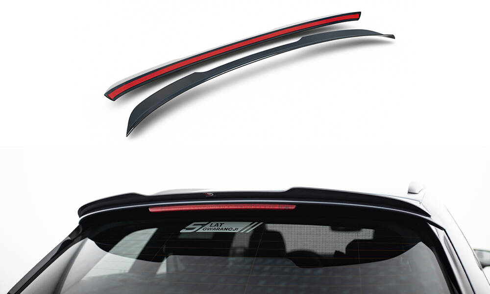 Spoiler CAP V.1 für Seat Leon Cupra ST Mk3 / Mk3 Facelift schwarz Hochglanz