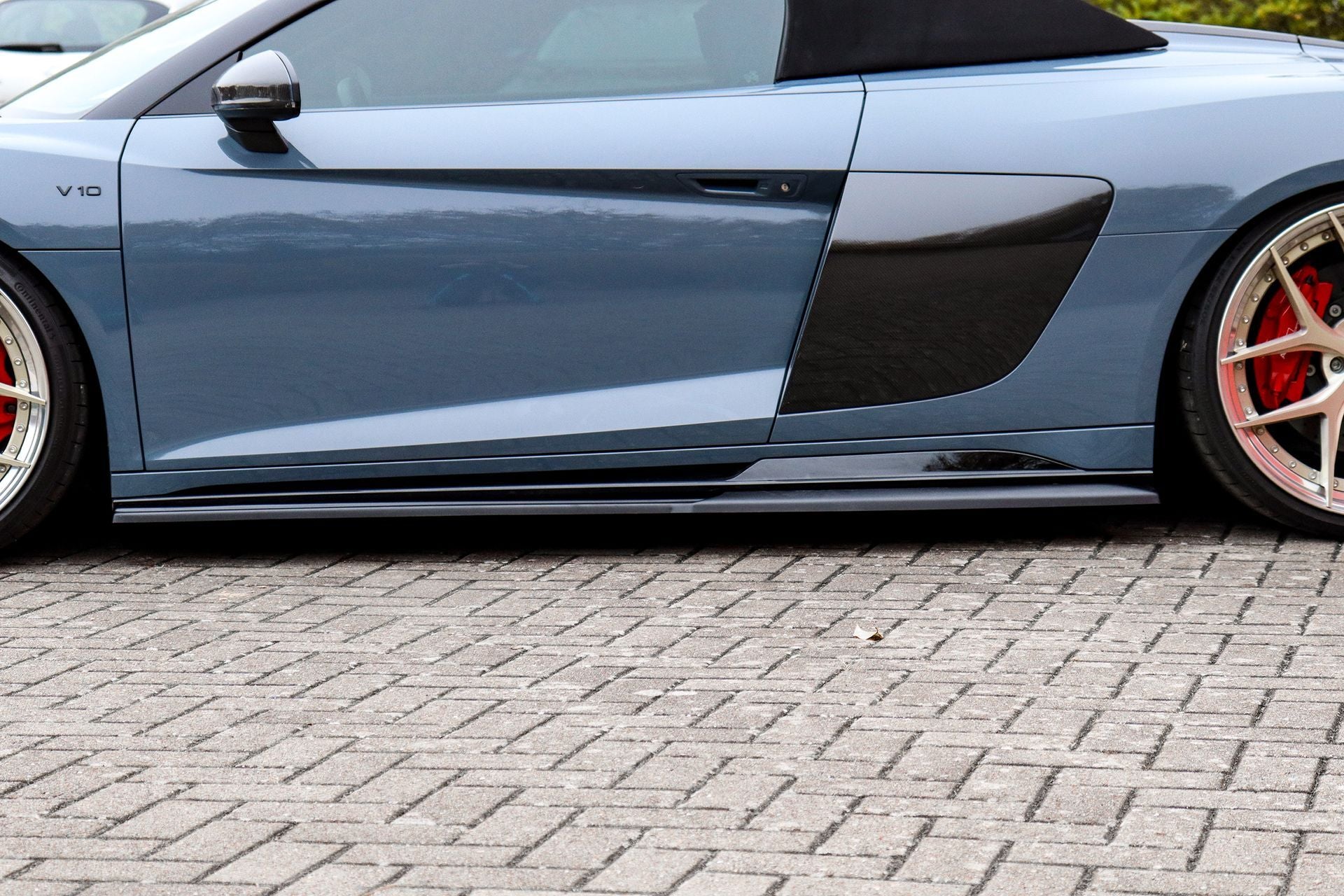 Cup Seitenschweller für Audi R8 4S Facelift ab Bj. 2019 - Schwarz Matt