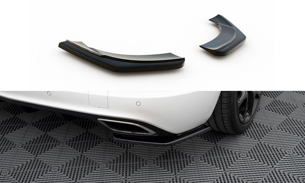 Heck Ansatz Flaps Diffusor für OPEL ASTRA J OPC / VXR schwarz Hochglanz