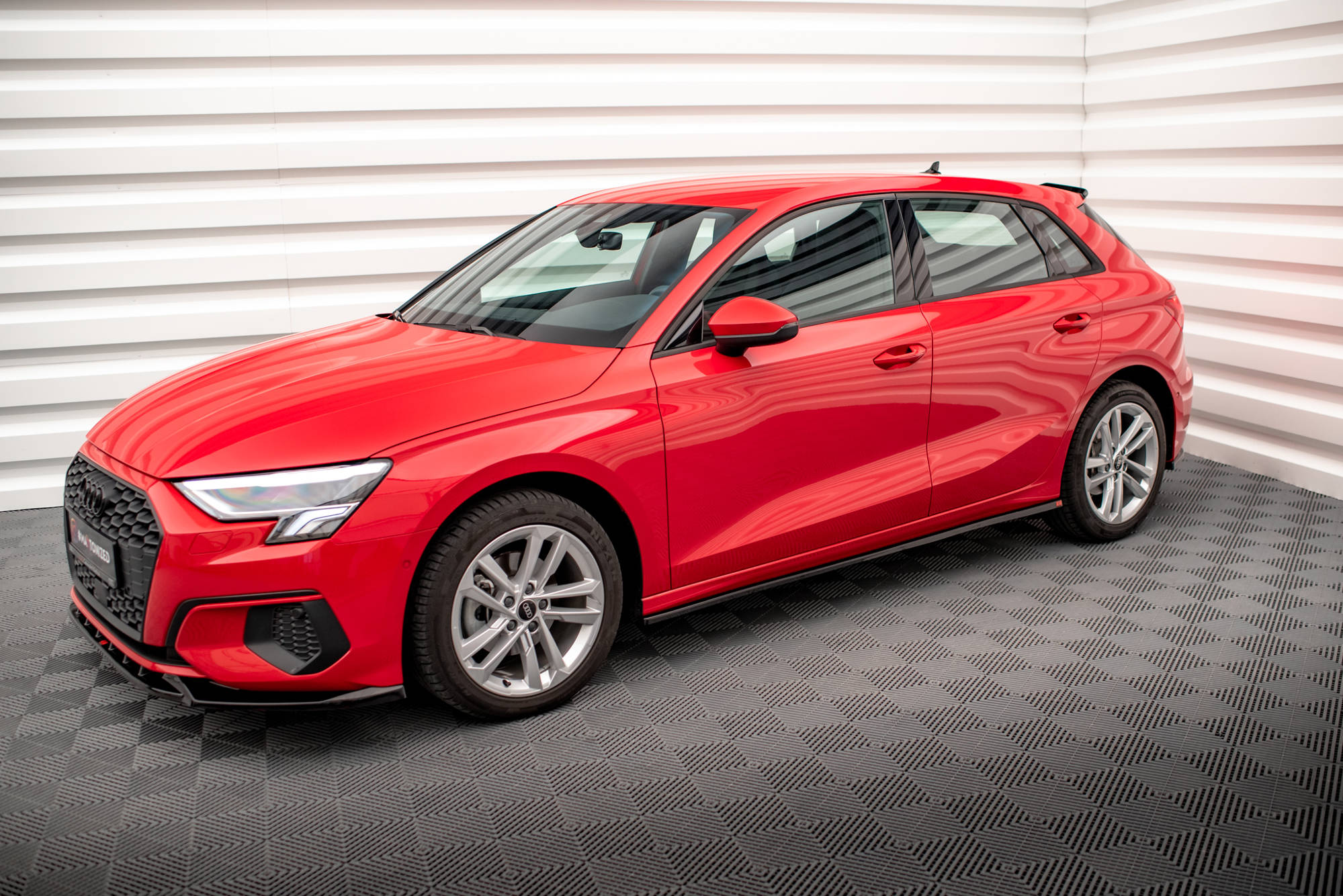 Street+ Seitenschweller Leisten passend für Audi A3 8Y Carbon Look
