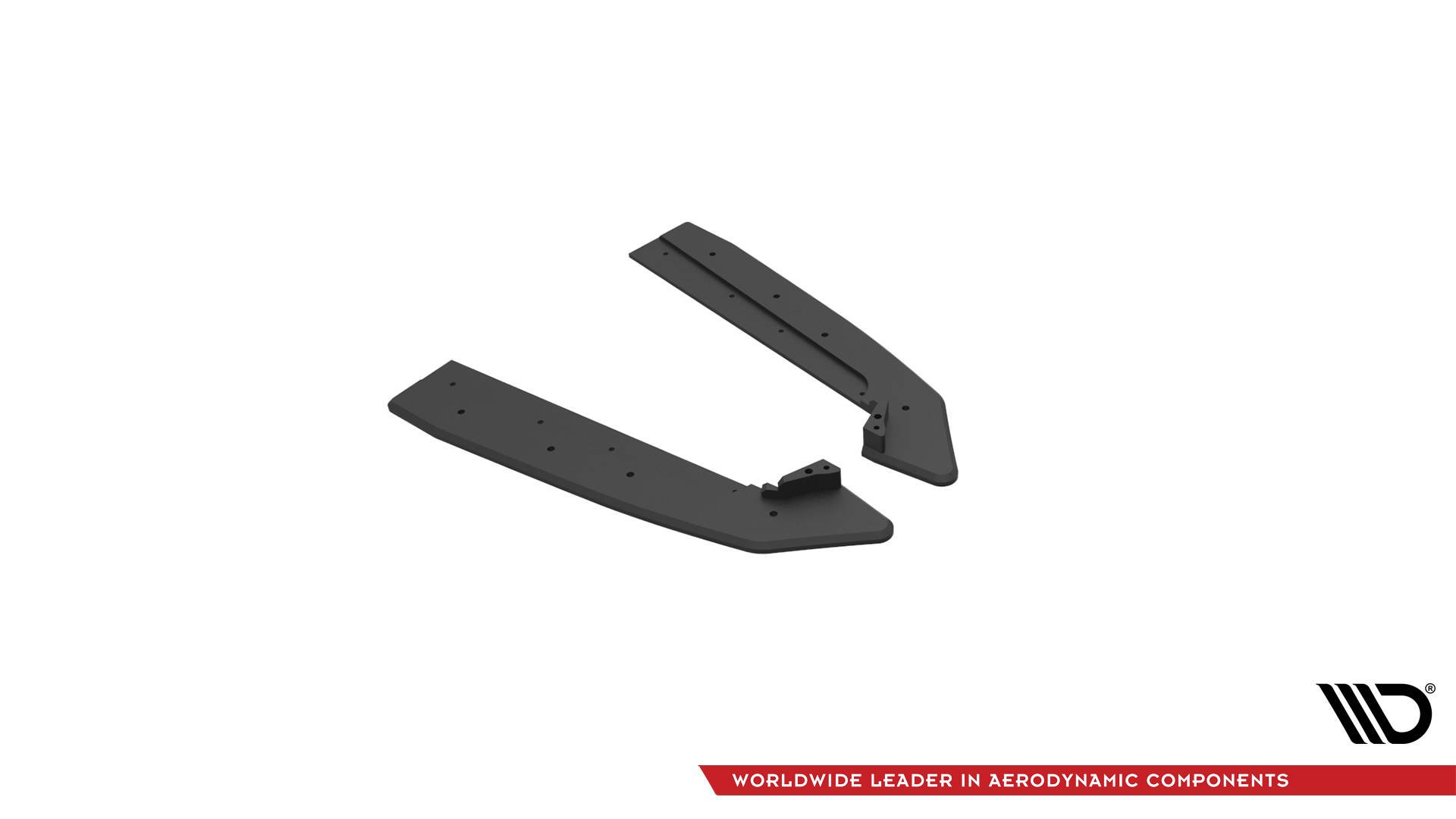 Street Pro Heck Ansatz Flaps V.1 passend für Ford Mustang GT Mk6 FL rot