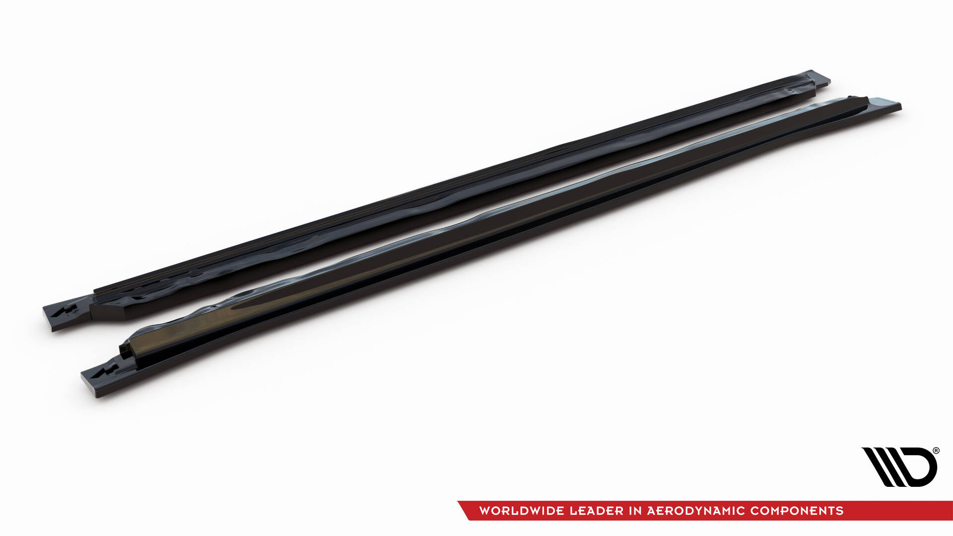 Street+ Seitenschweller Leisten passend für VW Tiguan Allspace Mk2 schwarz Hochglanz