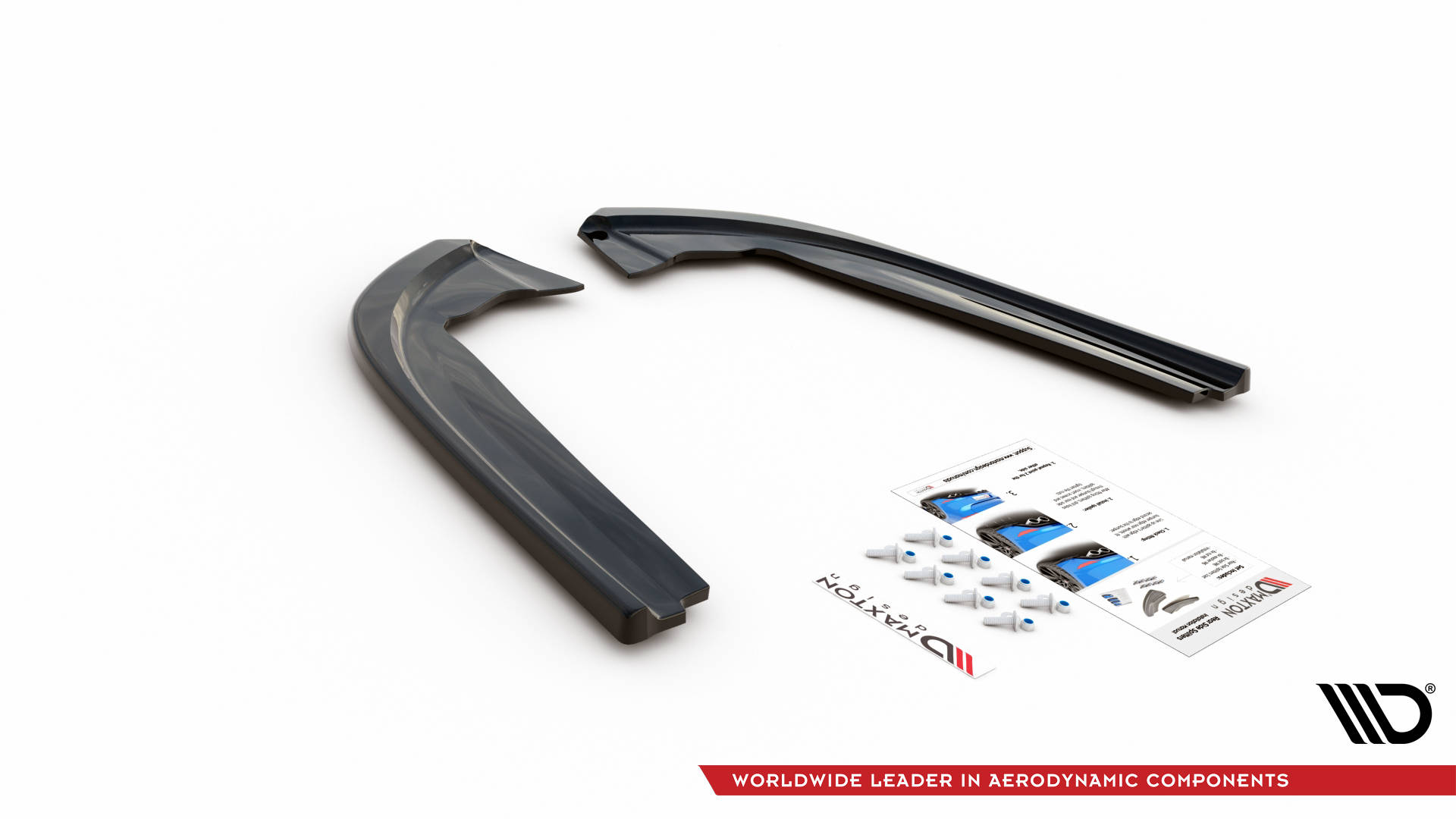 Street+ Heck Ansatz Flaps V.1 passend für Ford Mondeo ST-Line Mk5 FL schwarz Hochglanz