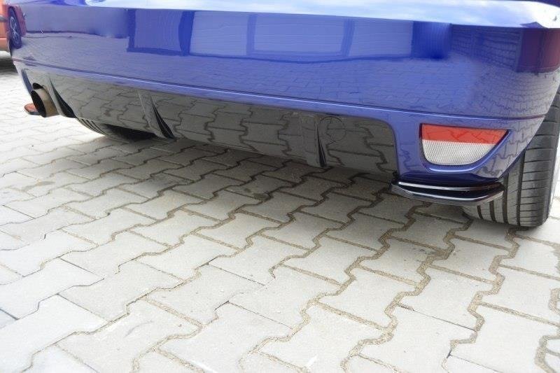 Street+ Heck Ansatz Flaps passend für Ford Focus RS Mk1 schwarz Hochglanz