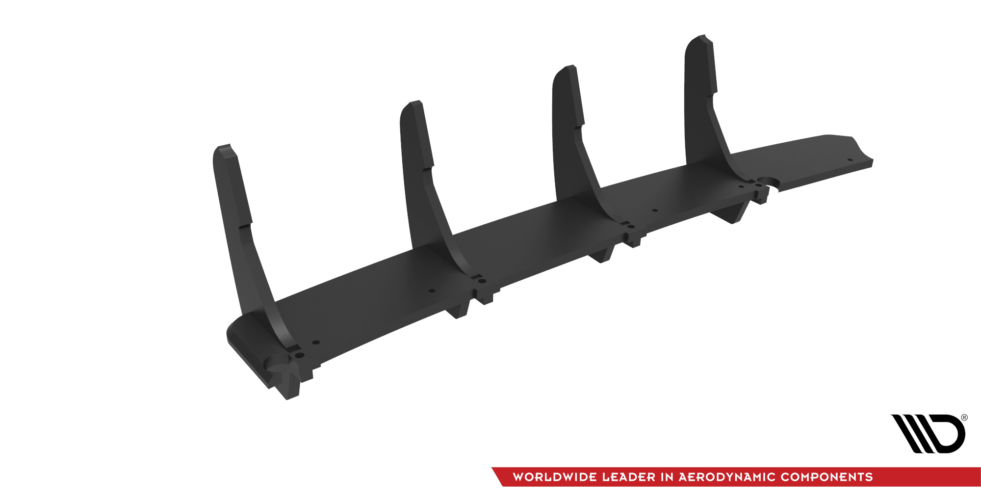 Street Pro Heckschürze Heck Ansatz Diffusor passend für Ford Fiesta ST Mk6 schwarz-rot