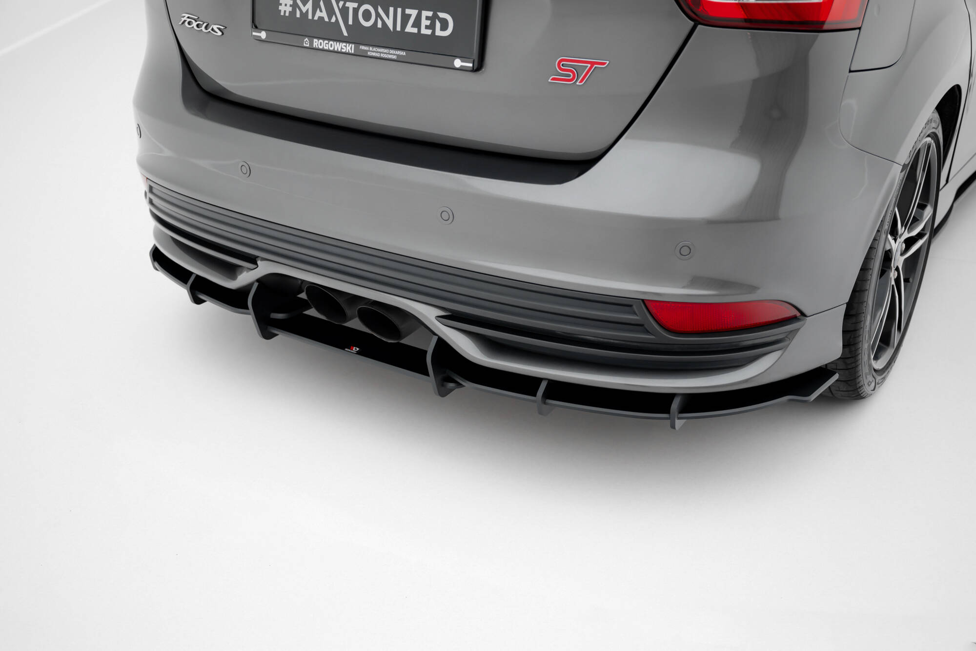 Street Pro Heckschürze Heck Ansatz Diffusor passend für Ford Focus ST Mk3 FL