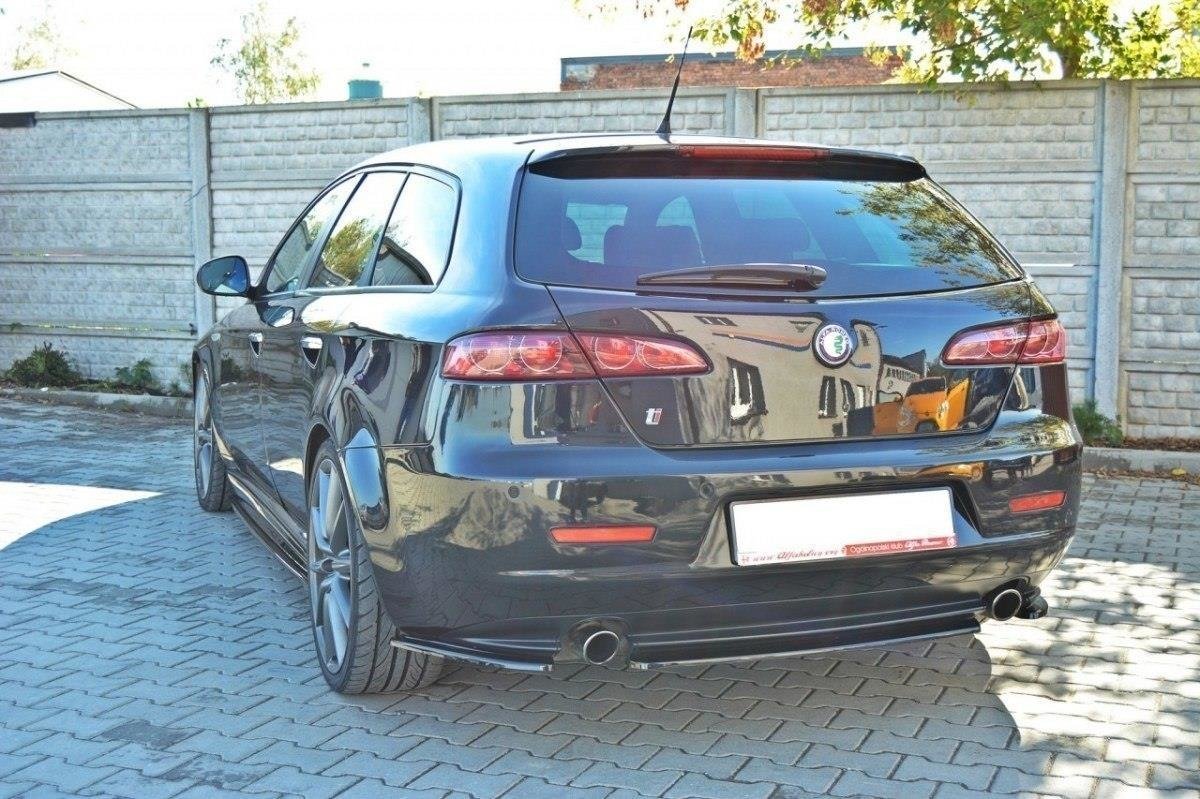 Mittlerer Diffusor Heck Ansatz für ALFA ROMEO 159 Carbon Look