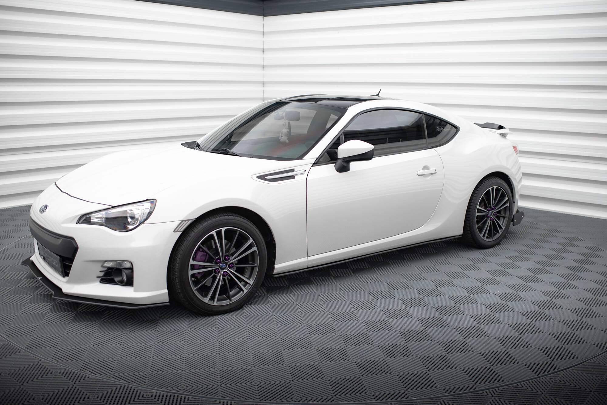 Street Pro Seitenschweller Leisten passend für Subaru BRZ Mk1 FL rot
