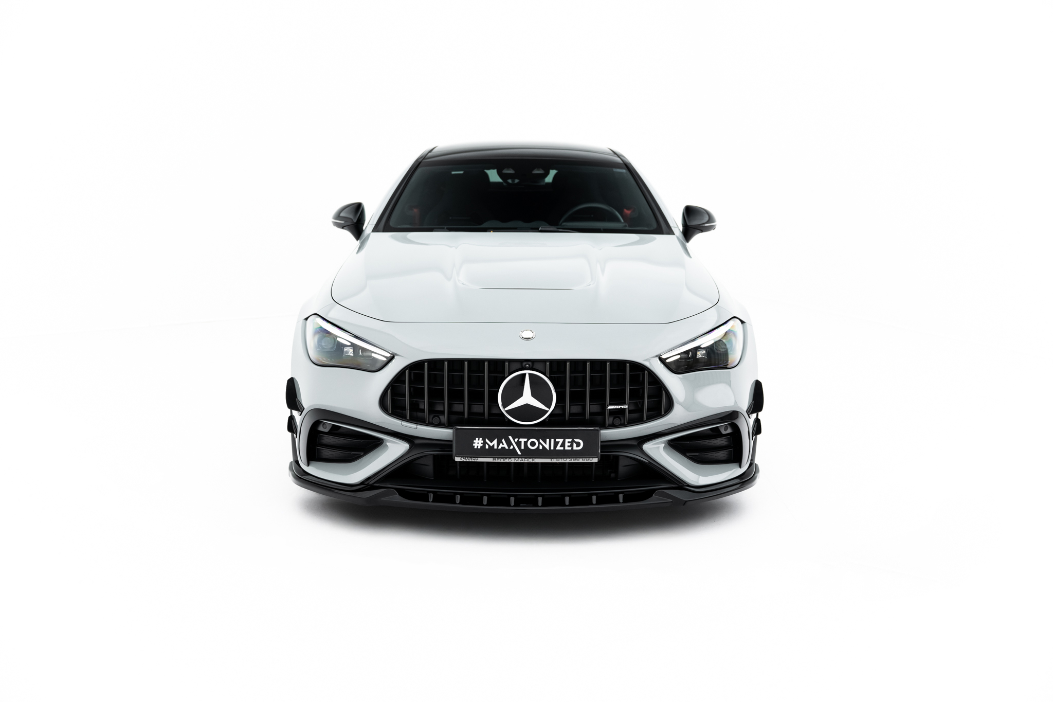 Street+ Spoilerlippe Front Ansatz passend für Mercedes-AMG CLE 53 Aero C236 schwarz Hochglanz