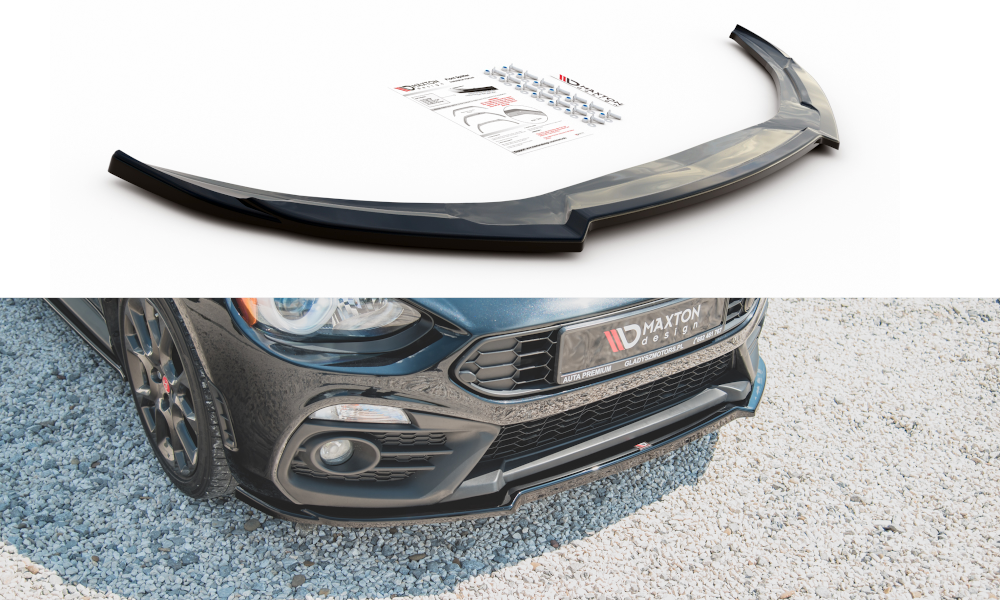 Frontlippe passend für ABARTH 124 Spider schwarz Hochglanz
