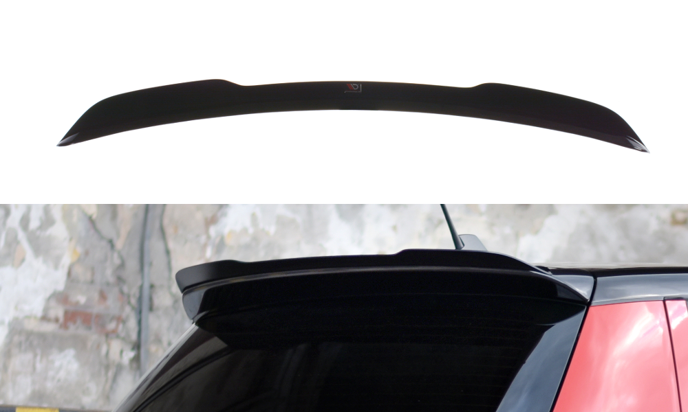 Spoiler CAP für Skoda Fabia RS Mk2 schwarz Hochglanz