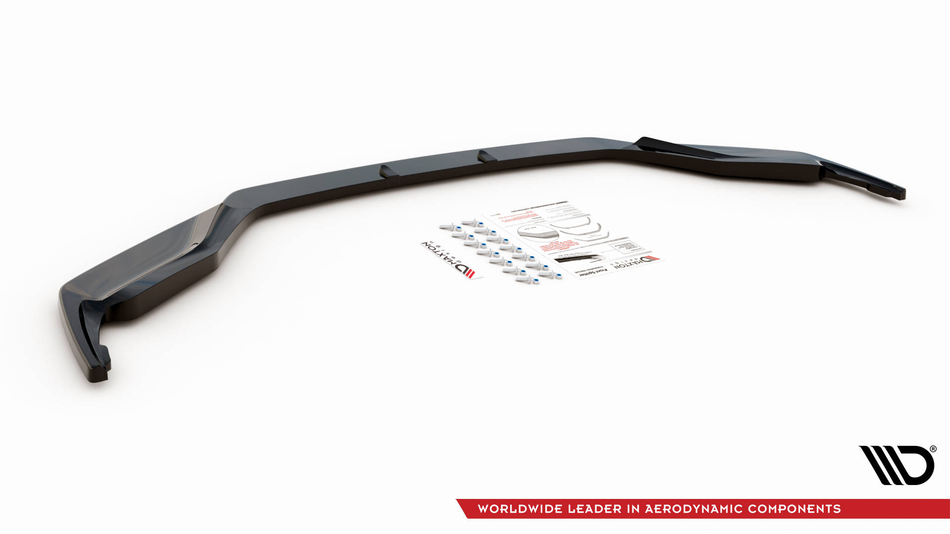 Street+ Spoilerlippe Front Ansatz V.1 passend für Lexus GS F Sport Mk4 L10 schwarz Hochglanz