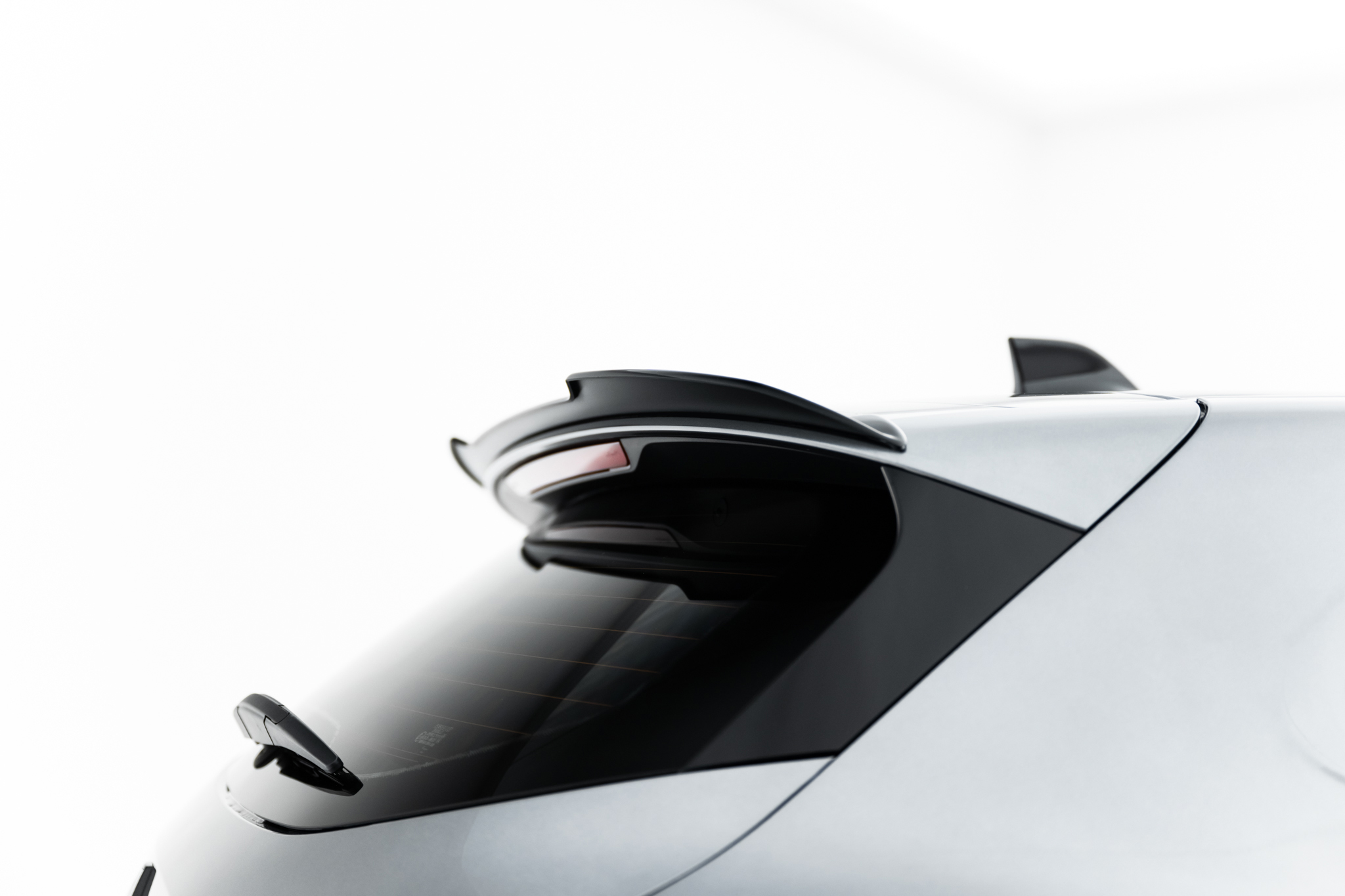 Heck Spoiler Aufsatz Abrisskante passend für Renault Clio Mk5 FL schwarz Hochglanz