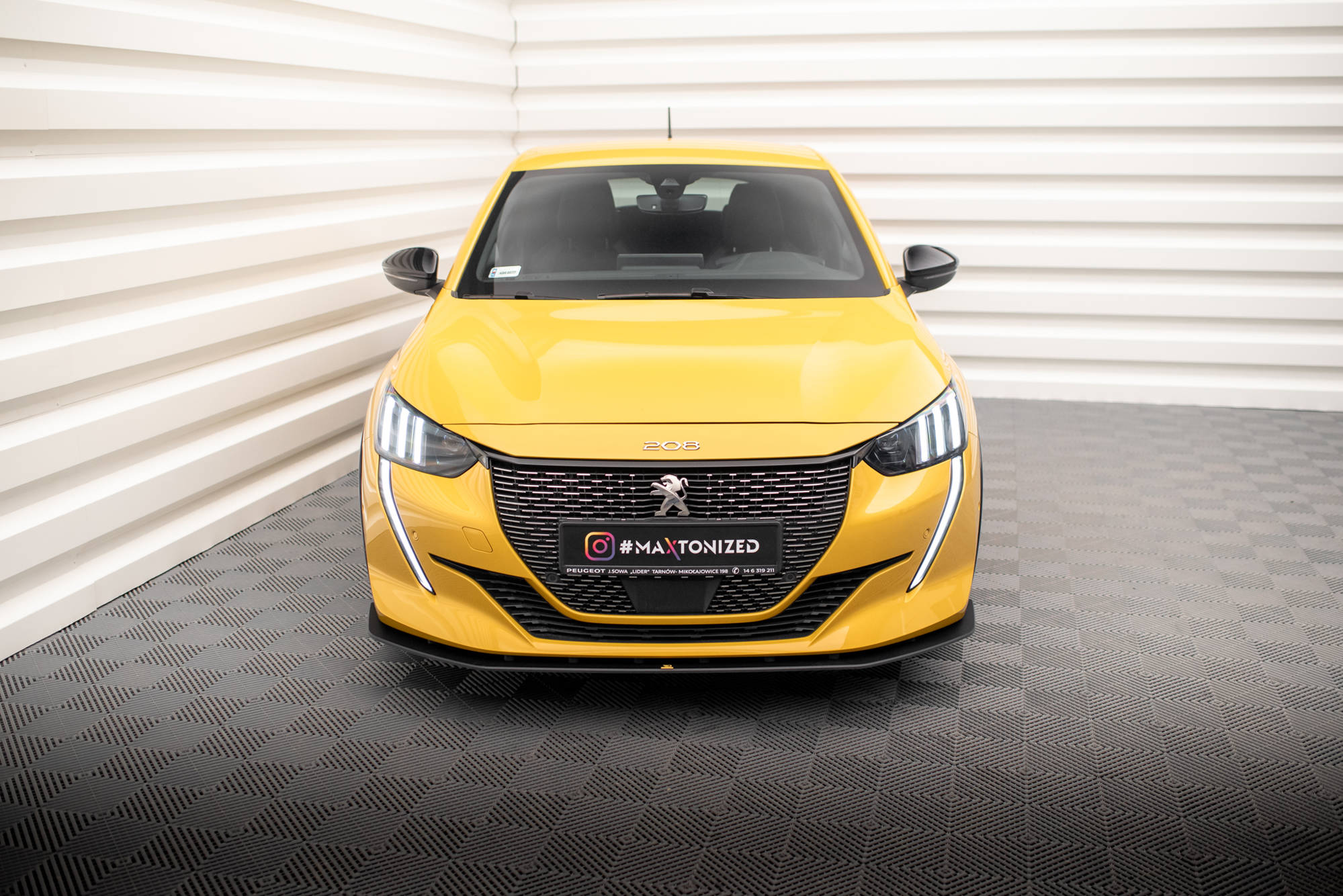 Street Pro Spoilerlippe Front Ansatz passend für Peugeot 208 GT Mk2