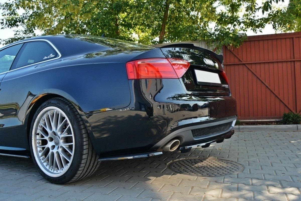Heckansatz Audi A5 Coupe / Sportback S-Line 8T DTM LOOK schwarz Hochglanz
