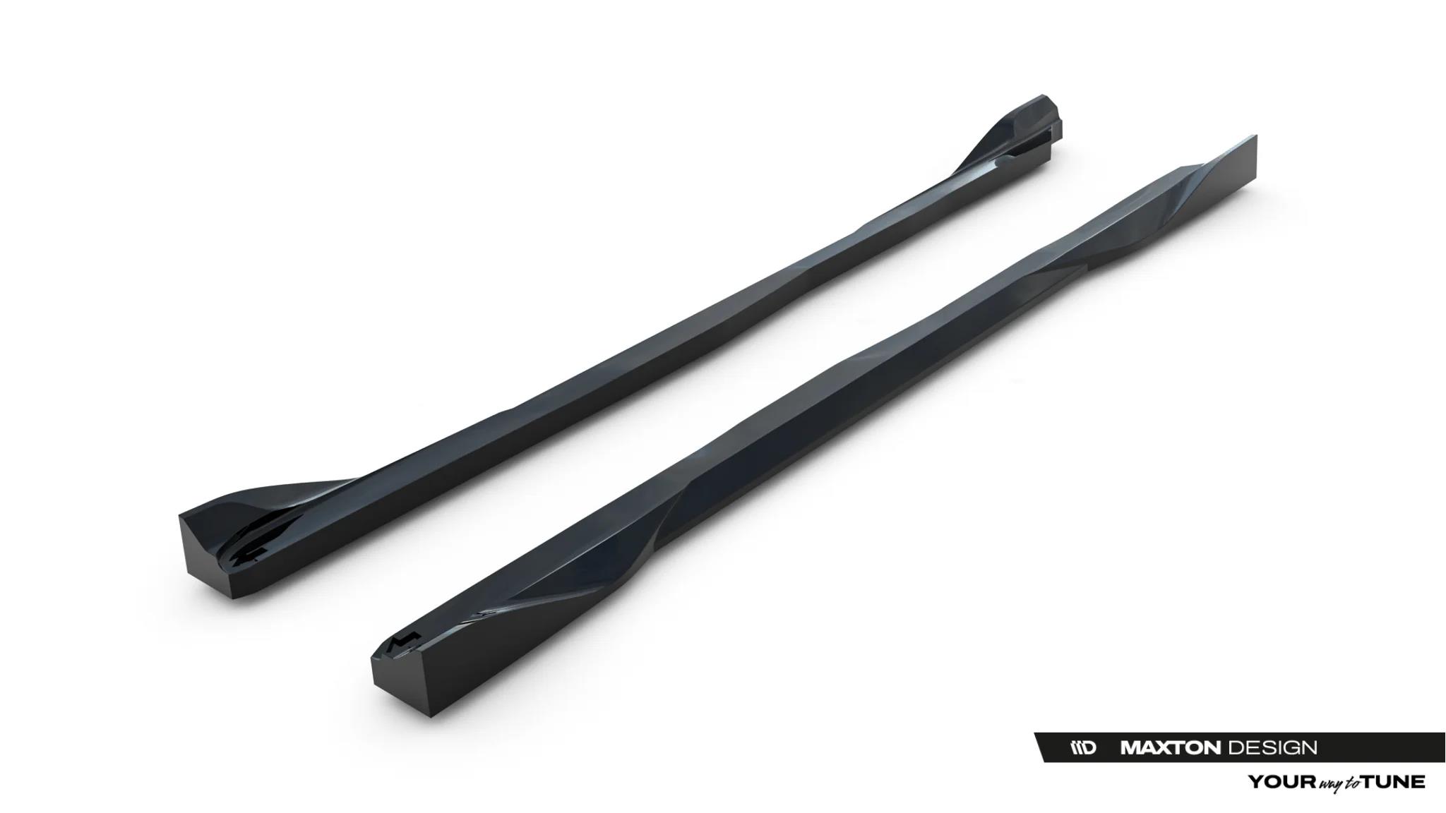 Seitenschweller Ansatz Paar V.2 passend für Toyota GR Yaris Mk4 Facelift schwarz Hochglanz