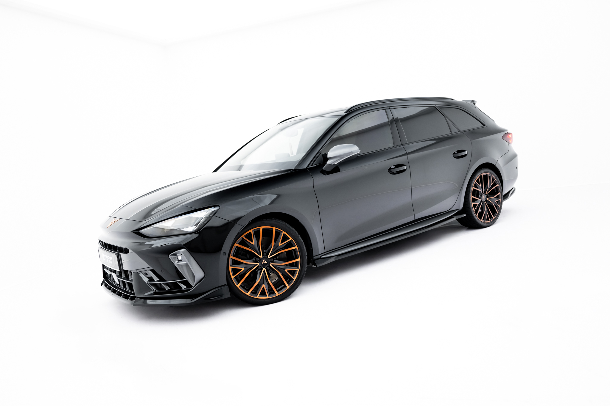 Seitenschweller Ansatz Paar V.2 passend für CUPRA Leon ST / Hatchback Aero Mk1 / Mk1 FL schwarz Hochglanz