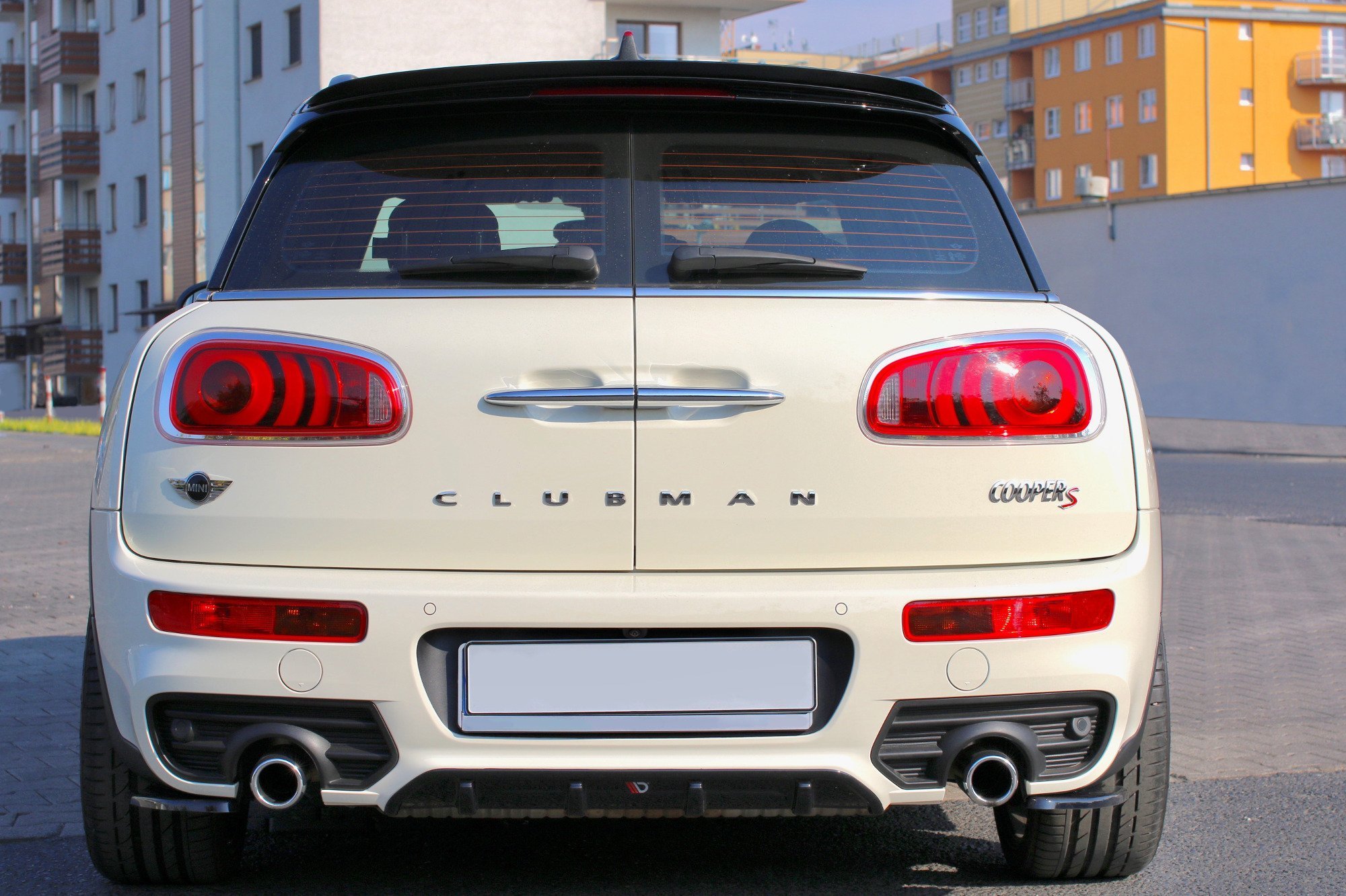 Heck Ansatz Flaps Diffusor V.1 für MINI CLUBMAN S MK2 F54 JCW Carbon Look