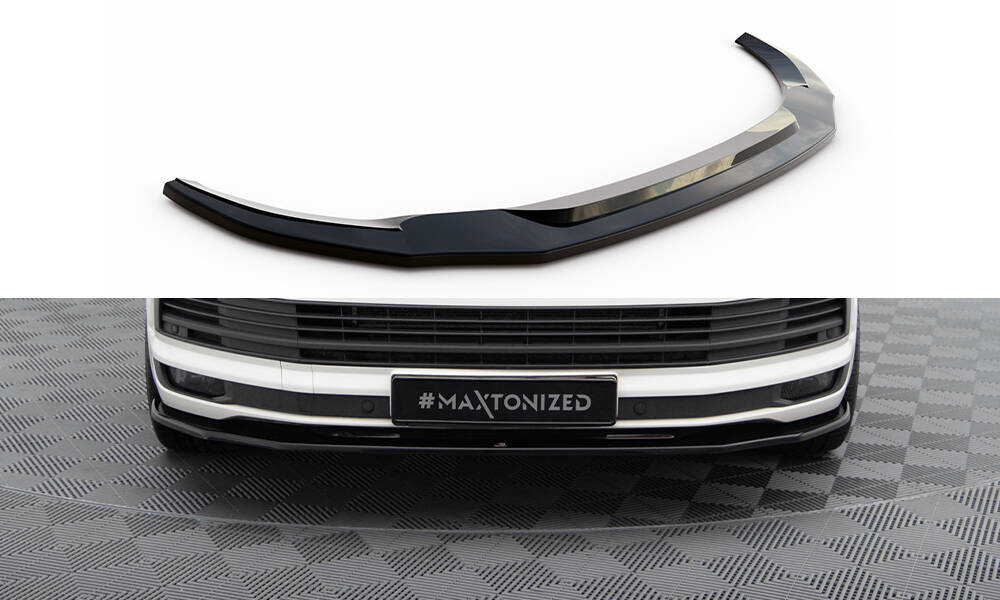 Front Ansatz V.2 für VW T6 schwarz Hochglanz